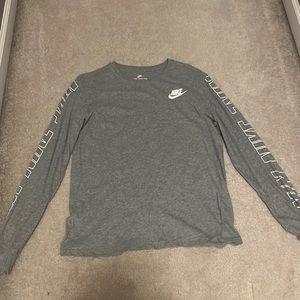 Large gray nike long sleeve